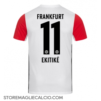 Eintracht Frankfurt Hugo Ekitike #11 Maglia Gara Casa Repliche 2024-25